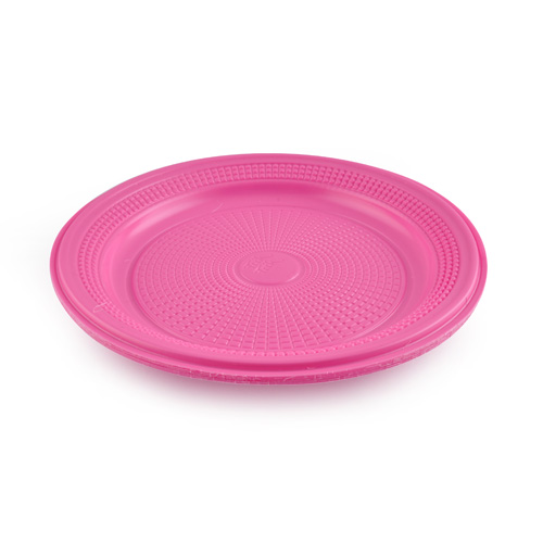 PRATO PLÁSTICO KIREY P15 ROSA C/10 - Imagem 2
