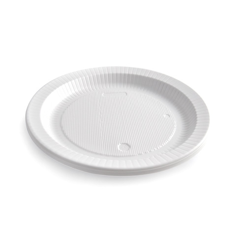 PRATO PLÁSTICO P-21 BRANCO C/10 - Imagem 2