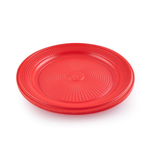PRATO PLÁSTICO KIREY P15 VERMELHO C/10 - Imagem 3