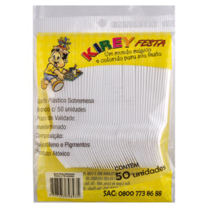 GARFO SOBREMESA BRANCO C/50 KIREY
