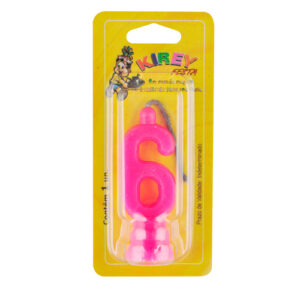 VELA KIREY NUMERADA ROSA N.6