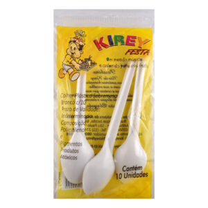 COLHER REFEIÇÃO KIREY BRANCA C/10