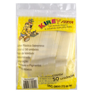 COLHER SOBREMESA CRISTAL C/50 KIREY