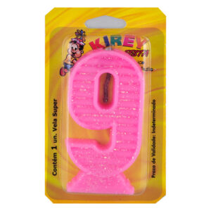 VELA KIREY NUMERADA ROSA N.9