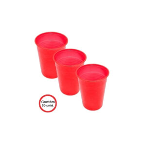 COPO KIREY REFR VERMELHO 200ML C/50