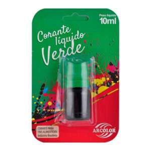 Corante Líquido Verde Alimentício 10ml | Kirey Festa