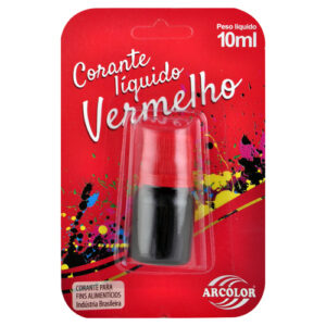 Corante Líquido Vermelho Alimentício 10ml | Kirey Festa